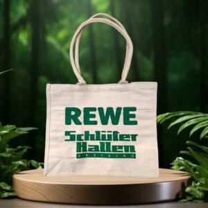 Natural jute printed bags